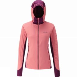 Rab Womens Alpha Flux Jacket Coral/Berry